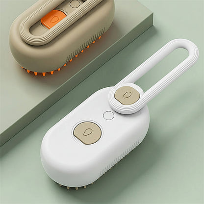 White handheld device with a handle and '360°' label on a light green background