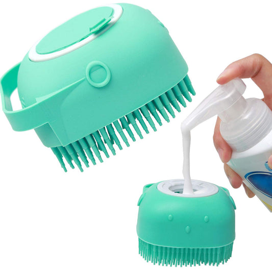 Pet Shampoo Massage Brush for Dogs and Cats